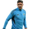 Adidas Newcastle United 2025-26 Players Range Blue 1-4 Zip T-Shirt Top