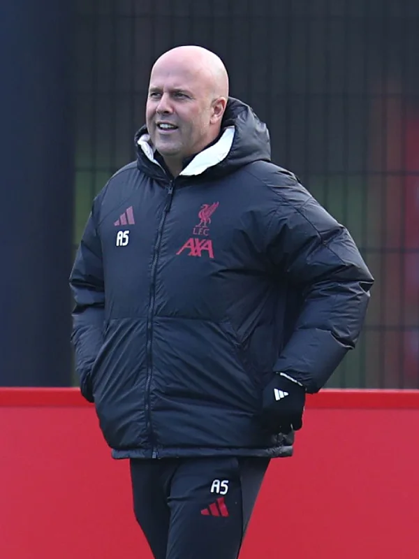 Arne Slot LFC Black Puffer Jacket