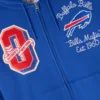 Buffalo Bills Waffle Lined Blue Zip-Up Hoodie