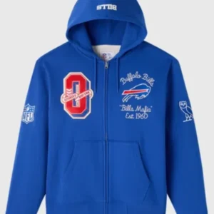 Buffalo Bills Waffle Lined Hoodie Blue