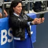 Carlie Irsay-Gordon Colts Black Satin Bomber Jacket