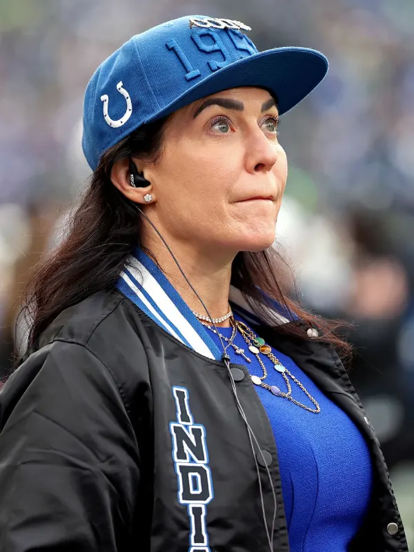 Carlie Irsay-Gordon Colts Satin Bomber Jacket