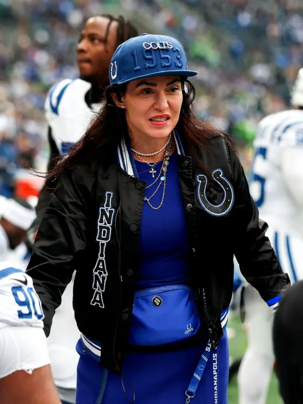 Carlie Irsay-Gordon Indianapolis Colts Black Bomber Jacket