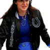 Carlie Irsay-Gordon Indianapolis Colts Bomber Jacket Black