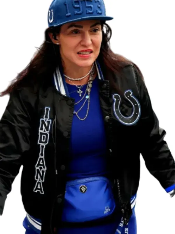 Carlie Irsay-Gordon Indianapolis Colts Bomber Jacket Black