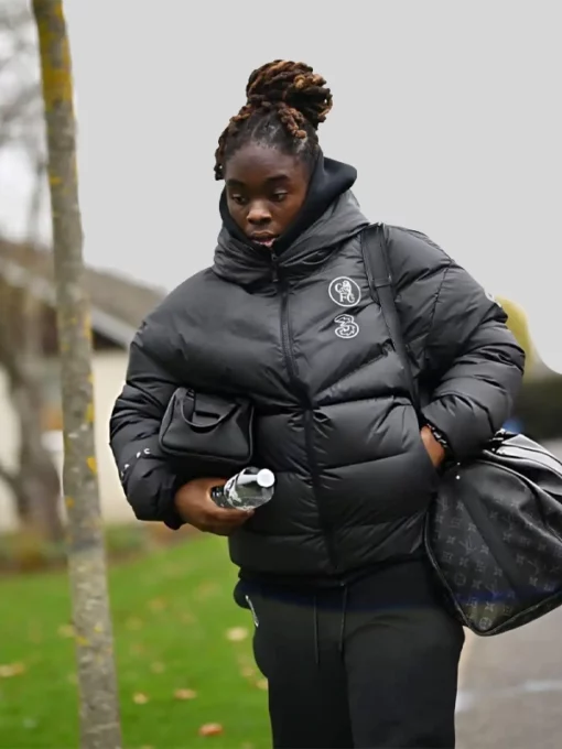 Chelsea FC UEFA Women’s Champions League Black Puffer Jacket