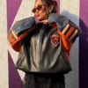 Chicago Bears Alannah Davidson Leather Jacket Black