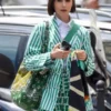 Emily in Paris S05 Emily Copper Green Striped Jacket