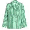 Emily in Paris S05 Lily Collins Green Striped Jacket Blazer