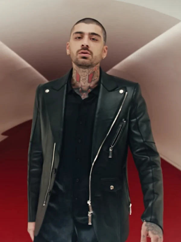 Eyes Closed Zayn Malik Leather Jacket Black