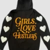 Girls Love Hustlers Black Hoodie