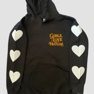 Girls Love Hustlers Hoodie Black