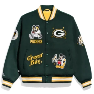 Green Bay Packers x Mickey Mouse Varsity Jacket