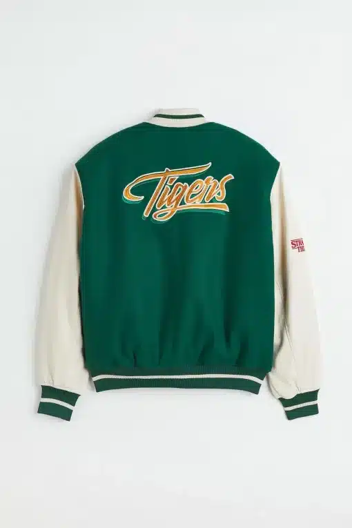 H&M x Stranger Things Hawkins Tigers Varsity Jacket