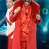 Halftime Show Christmas 2025 Snoop Dogg Fur Coat Red