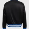 Indianapolis Colts Satin Black Bomber Jacket