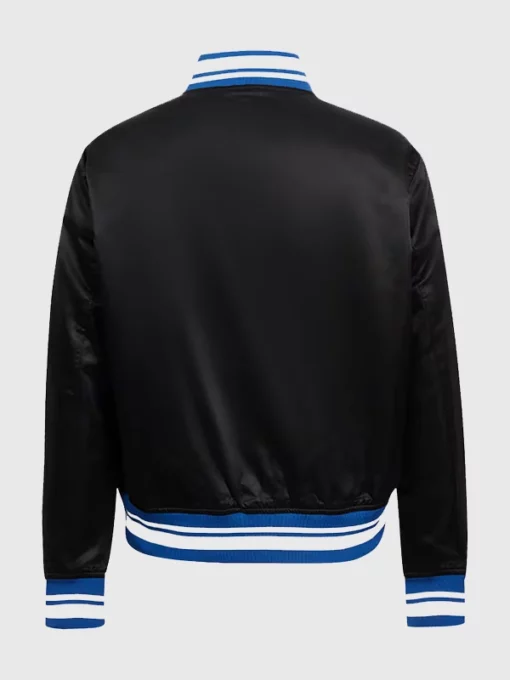 Indianapolis Colts Satin Black Bomber Jacket