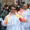 Jackie Chan 2026 Winter Olympics Flame White Jacket