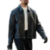 Jalen Hurts Black Leather Jacket