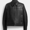 Jalen Hurts Coach Heritage C Lightweight Leather Jacket
