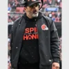 Kevin Stefanski of Cleveland Browns Nike Black Sideline Bomber Jacket
