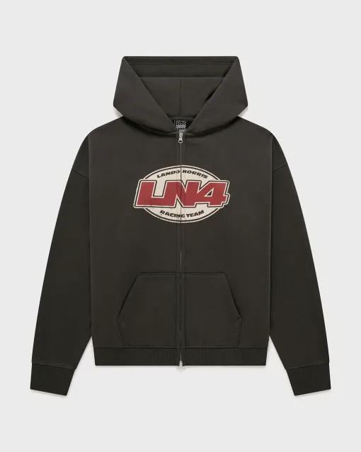 Lando Norris Charcoal Zip Hoodie
