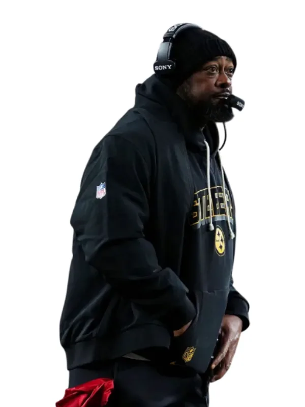 Mike Tomlin Pittsburgh Steelers Sideline Bomber Jacket Black