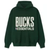 Milwaukee Bucks Fear of God x NBA Green Hoodie