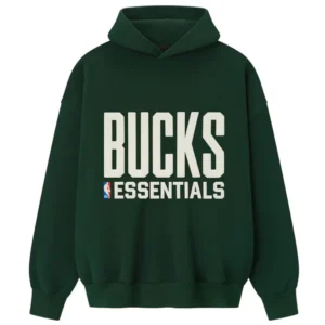 Milwaukee Bucks Fear of God x NBA Green Hoodie