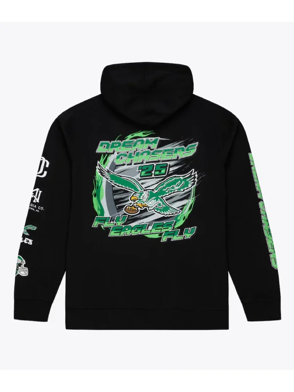 Mitchell & Ness Philadelphia Eagles Dream Chasers Fly Black Hoodie
