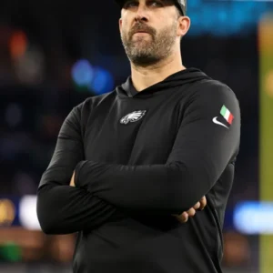 Nick Sirianni Eagles Nike Black Long Sleeves Hooded t-shirt
