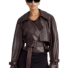 Nour Hammour Leather Jacket Dupe
