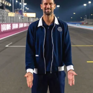 Novak Djokovic F1 Qatar GP 2025 Navy Track Jacket