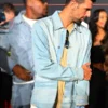 Novak Djokovic F1 Qatar Grand Prix 2025 Denim Jacket