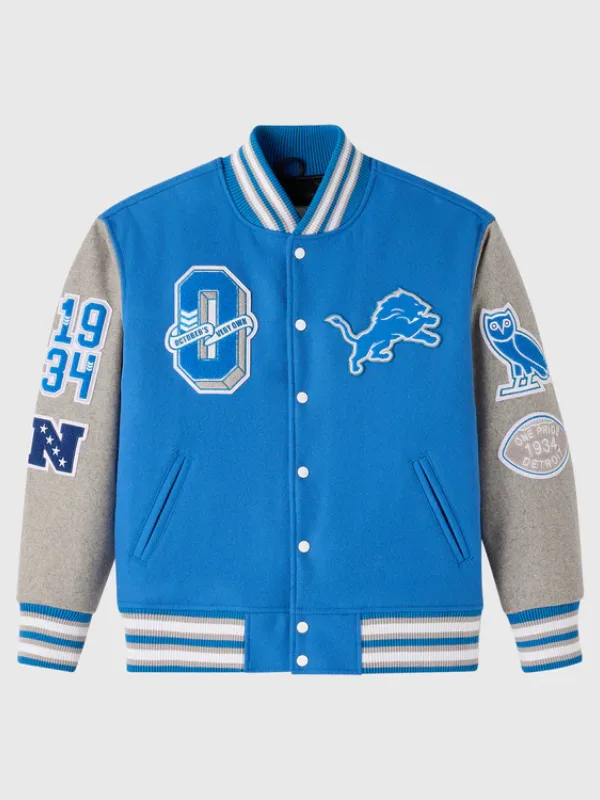 OVO 2025 Detroit Lions Varsity Jacket