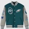 OVO 2025 Philadelphia Eagles Varsity Jacket Green
