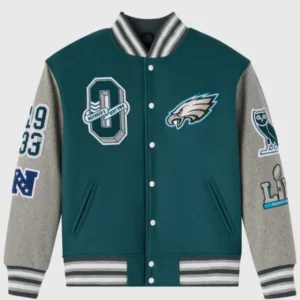 OVO 2025 Philadelphia Eagles Varsity Jacket Green