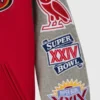 OVO NFL San Francisco 49ers Varsity Jacket - Red