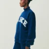 Parke Holiday Varsity Blue Turtleneck Sweatshirt