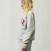 Parke Holiday Varsity Mockneck Grey Sweatshirt