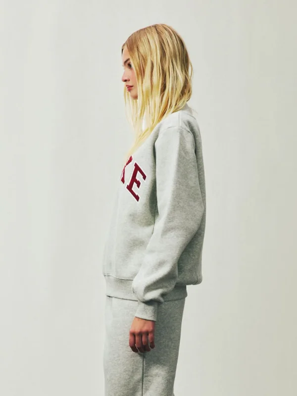 Parke Holiday Varsity Mockneck Grey Sweatshirt