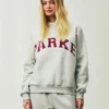 Parke Holiday Varsity Mockneck Sweatshirt Grey
