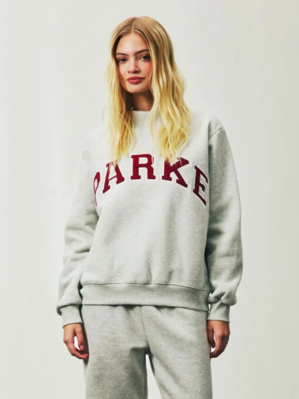 Parke Holiday Varsity Mockneck Sweatshirt Grey
