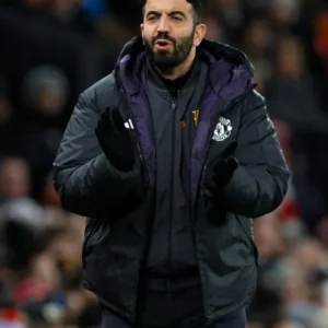 Premier League 2025 Ruben Amorim Manchester United Black Jacket