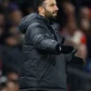Premier League 2025 Ruben Amorim Manchester United Hooded Jacket Black
