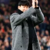 Premier League LAFC Son HeungMin Grey Tweed Coat