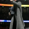 Premier League LAFC Son HeungMin Grey Wool Coat