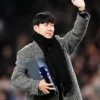 Premier League LAFC Son HeungMin Long Coat Grey