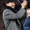 Premier League LAFC Son HeungMin Wool Coat Grey