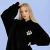 Sabrina-Carpenter-Drinking-to-call-someone-Zip-Up-hoodie-black